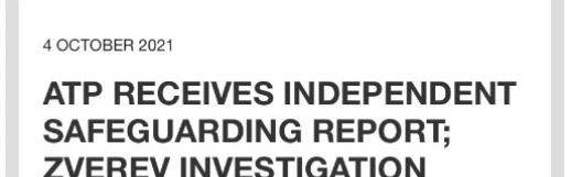 华体会官网-正式启动对兹维列夫“家暴”调查 ATP迫于舆论压力？